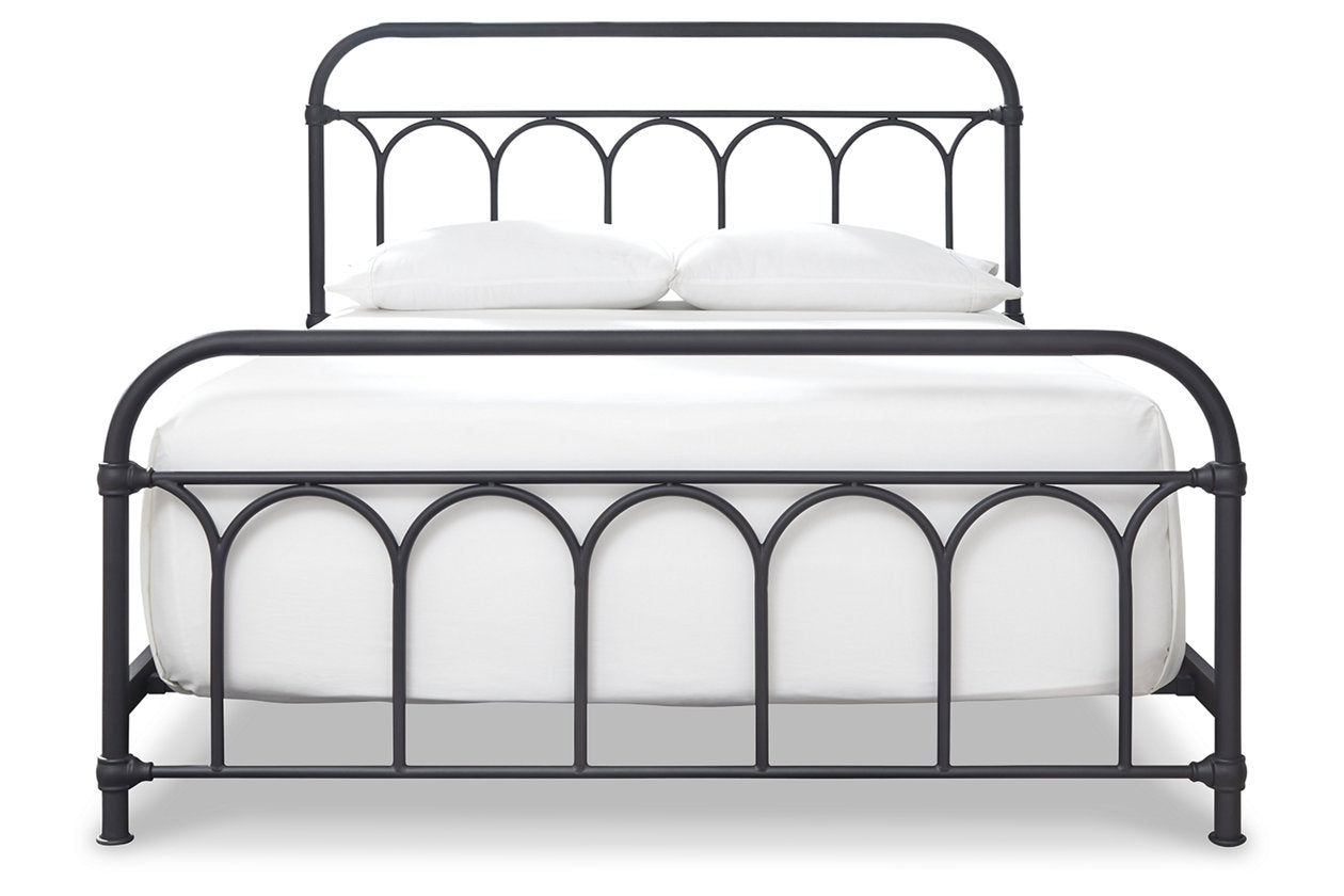 Nashburg Black Queen Metal Bed - B280-681 - Bien Home Furniture & Electronics