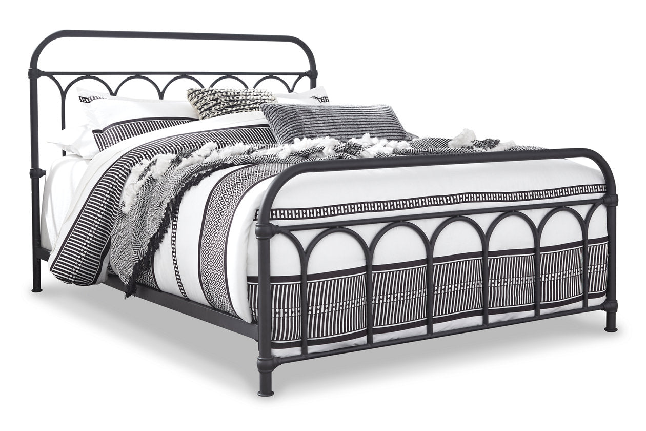 Nashburg Black Queen Metal Bed - B280-681 - Bien Home Furniture & Electronics