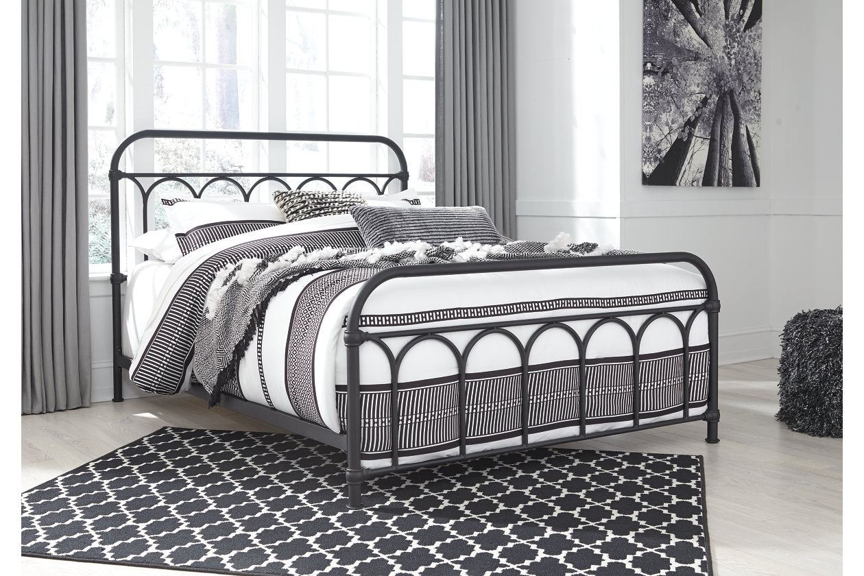 Nashburg Black Queen Metal Bed - B280-681 - Bien Home Furniture & Electronics