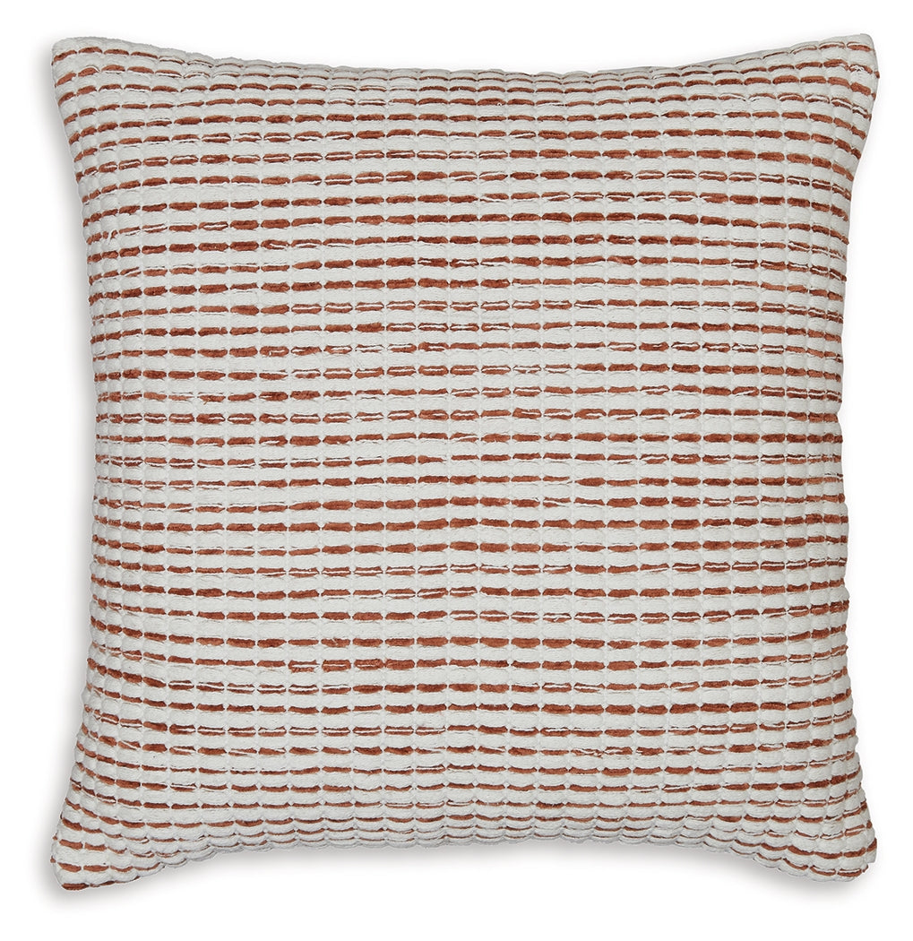 Nashlin White/Rust Pillow (Set of 4) - A1001038 - Bien Home Furniture &amp; Electronics