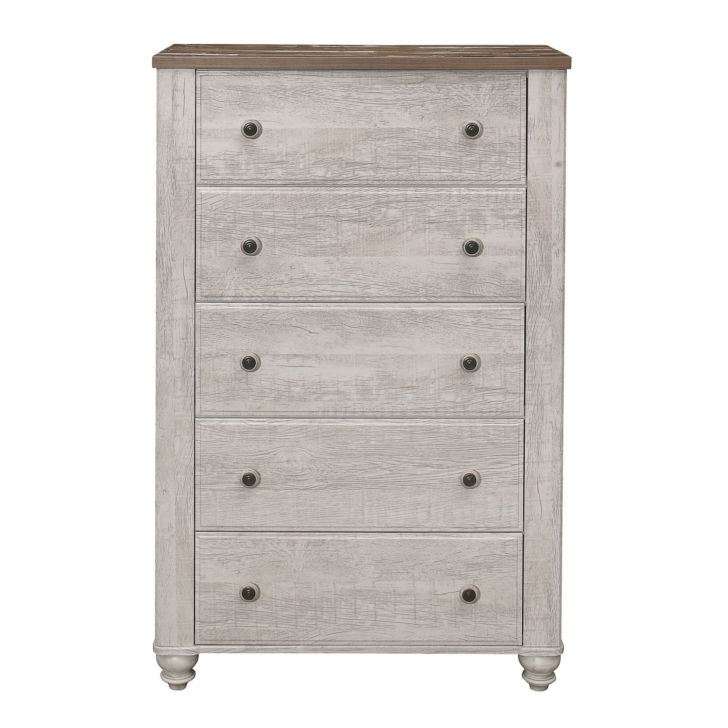 Nashville Antique White/Brown Chest - 1903-9 - Bien Home Furniture & Electronics