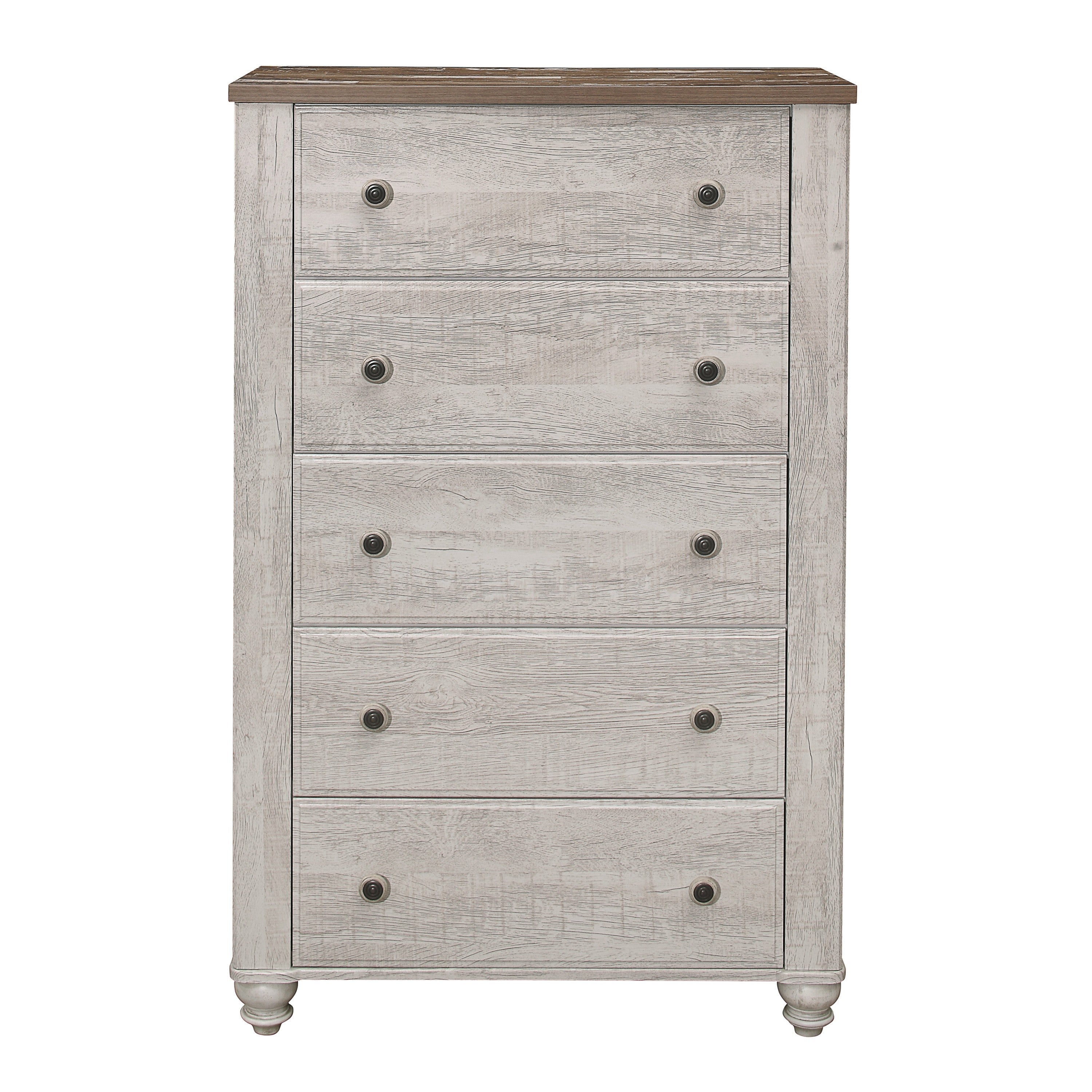 Nashville Antique White/Brown Chest - 1903-9 - Bien Home Furniture & Electronics