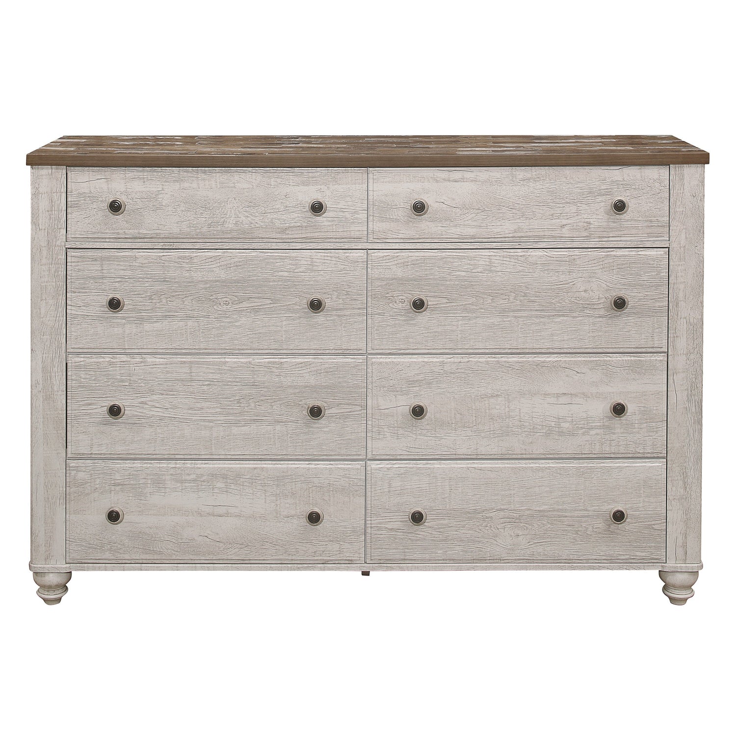 Nashville Antique White/Brown Dresser - 1903-5 - Bien Home Furniture & Electronics