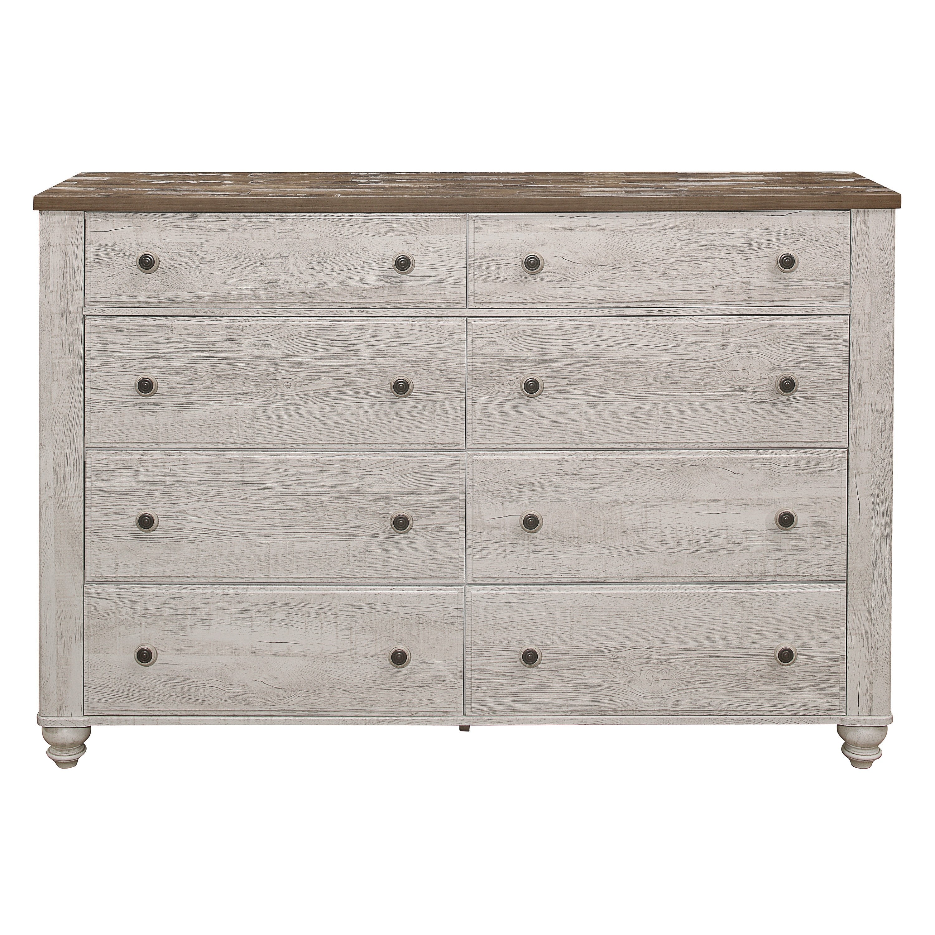 Nashville Antique White/Brown Dresser - 1903-5 - Bien Home Furniture & Electronics