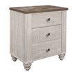 Nashville Antique White/Brown Nightstand - 1903-4 - Bien Home Furniture & Electronics