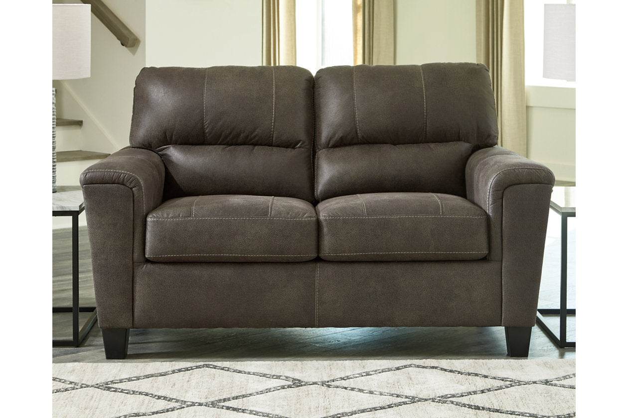 Navi Smoke Loveseat - 9400235 - Bien Home Furniture & Electronics