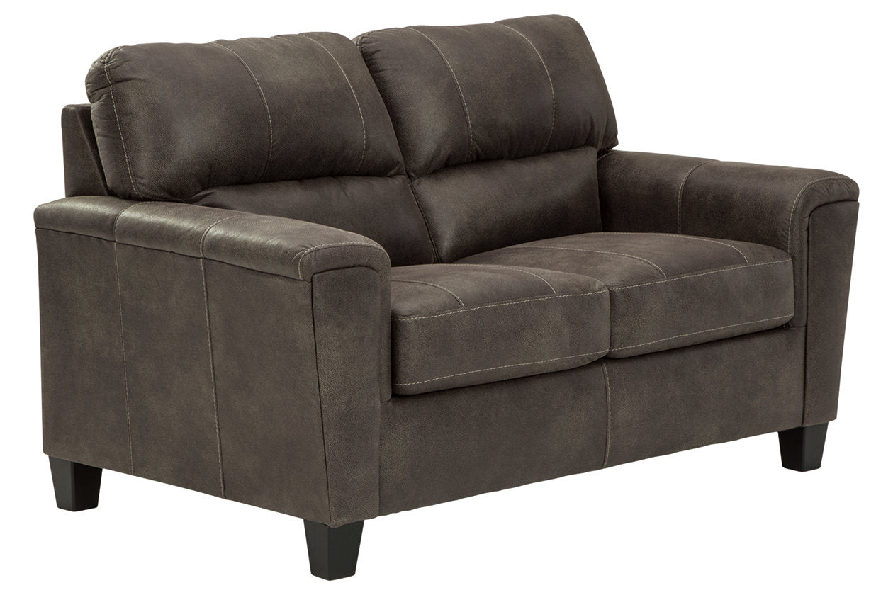 Navi Smoke Loveseat - 9400235 - Bien Home Furniture & Electronics
