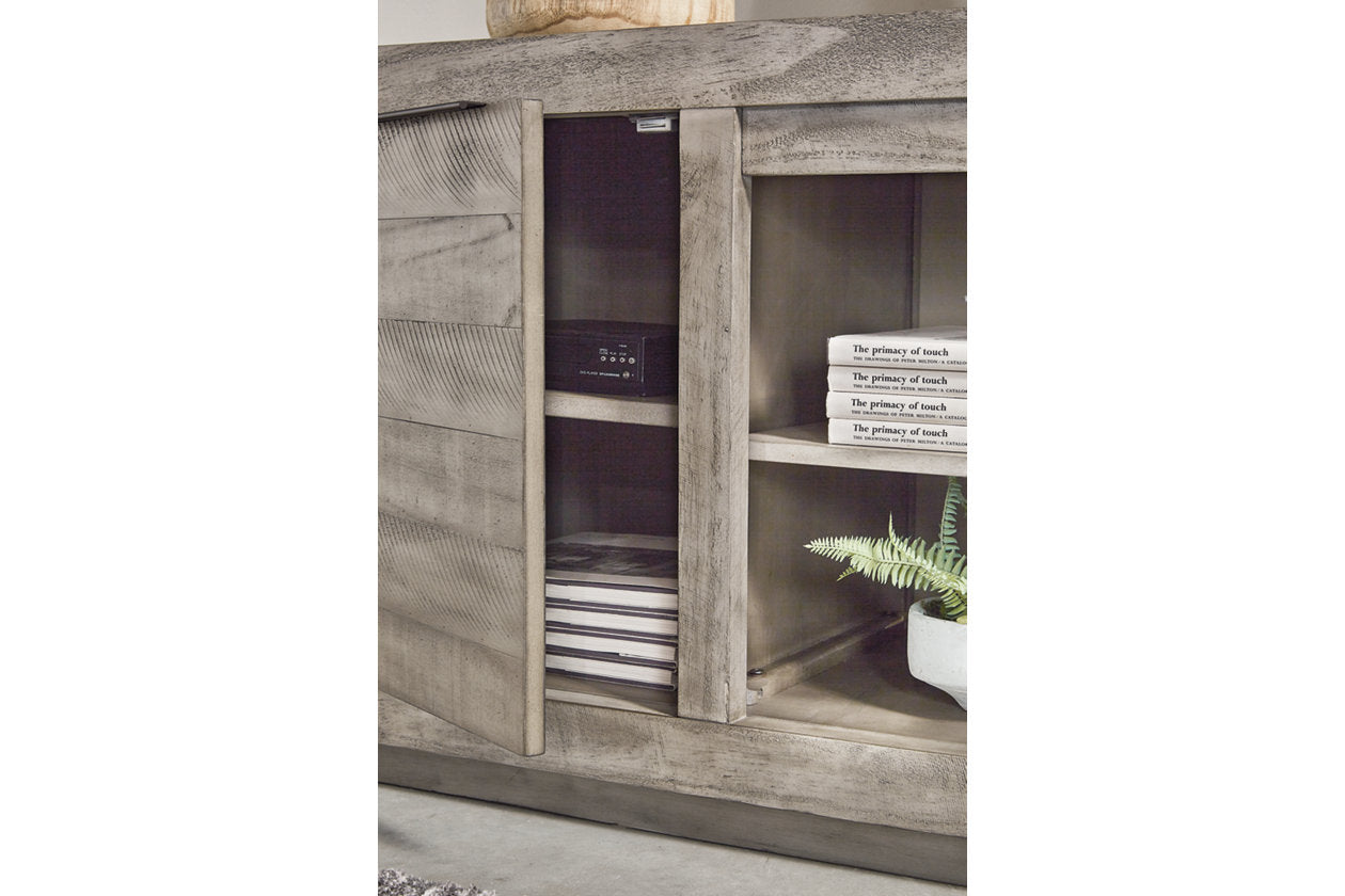 Naydell Gray 92" TV Stand - W996-78 - Bien Home Furniture & Electronics