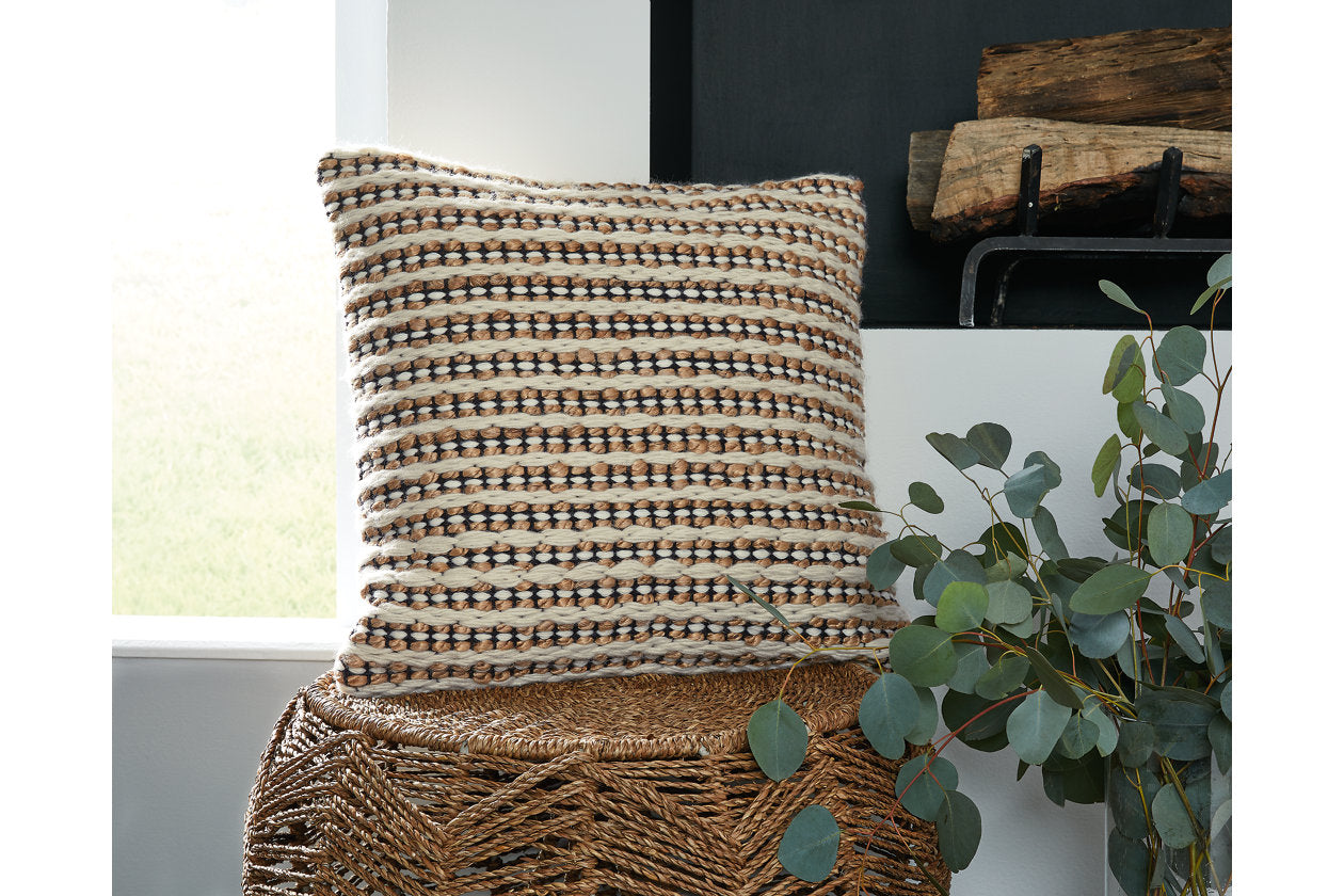 Nealington Brown/Black/White Pillow, Set of 4 - A1000929 - Bien Home Furniture & Electronics