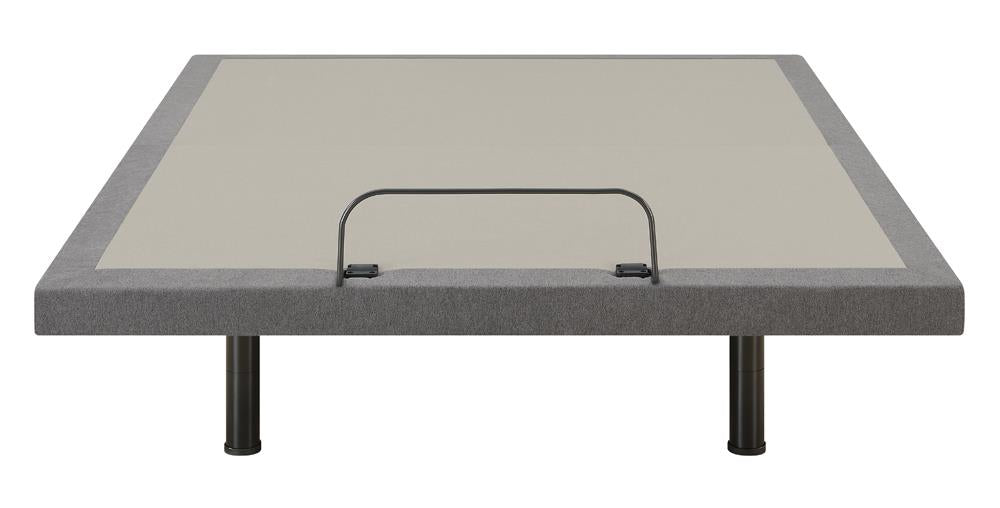 Negan Gray/Black Eastern King Adjustable Bed Base - 350132KE - Bien Home Furniture &amp; Electronics