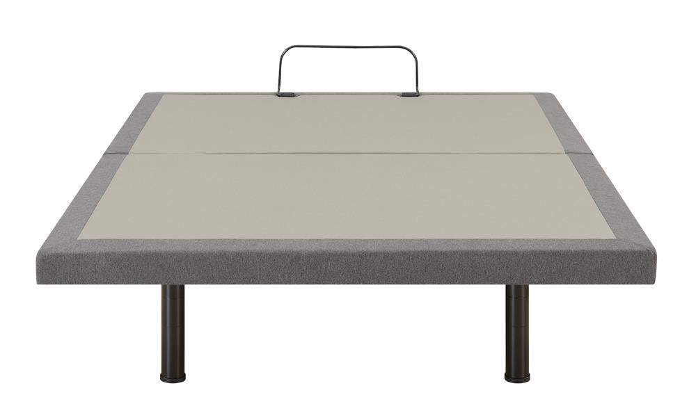 Negan Gray/Black Eastern King Adjustable Bed Base - 350132KE - Bien Home Furniture &amp; Electronics