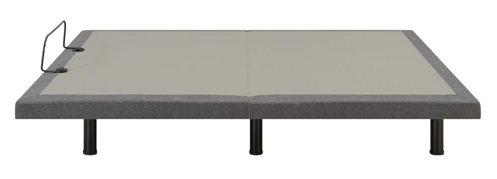 Negan Gray/Black Eastern King Adjustable Bed Base - 350132KE - Bien Home Furniture &amp; Electronics