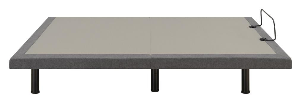 Negan Gray/Black Eastern King Adjustable Bed Base - 350132KE - Bien Home Furniture &amp; Electronics