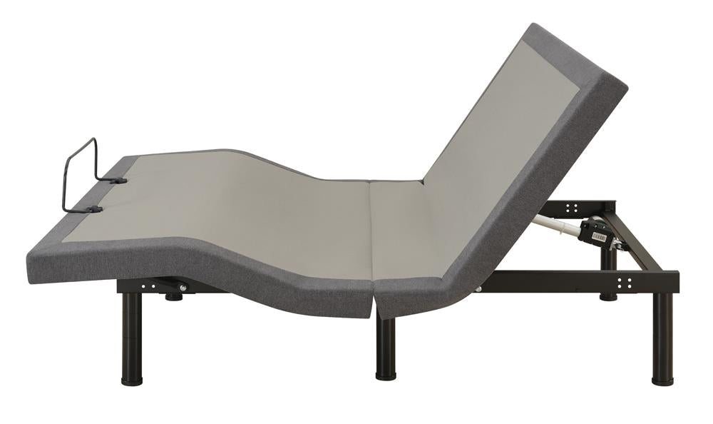 Negan Gray/Black Full Adjustable Bed Base - 350132F - Bien Home Furniture & Electronics