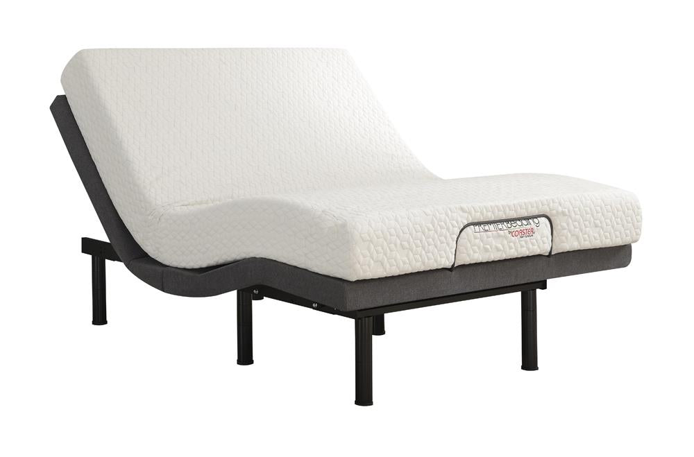 Negan Gray/Black Full Adjustable Bed Base - 350132F - Bien Home Furniture & Electronics