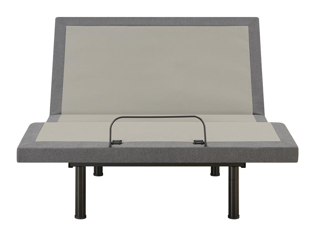 Negan Gray/Black Twin XL Adjustable Bed Base - 350132TL - Bien Home Furniture &amp; Electronics