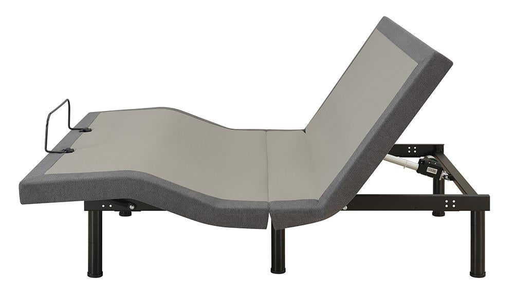 Negan Gray/Black Twin XL Adjustable Bed Base - 350132TL - Bien Home Furniture & Electronics
