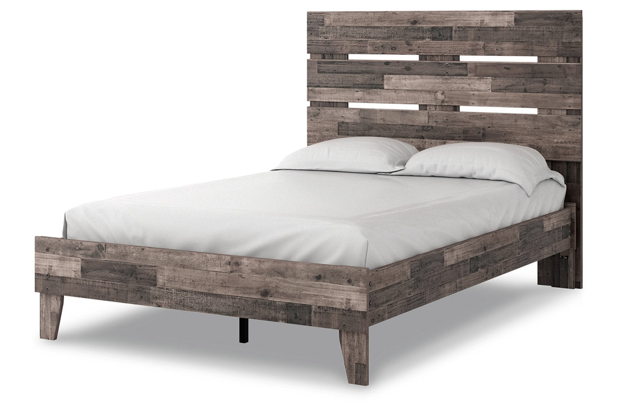 Neilsville Multi Gray Full Panel Platform Bed - SET | EB2120-112 | EB2120-156 - Bien Home Furniture & Electronics
