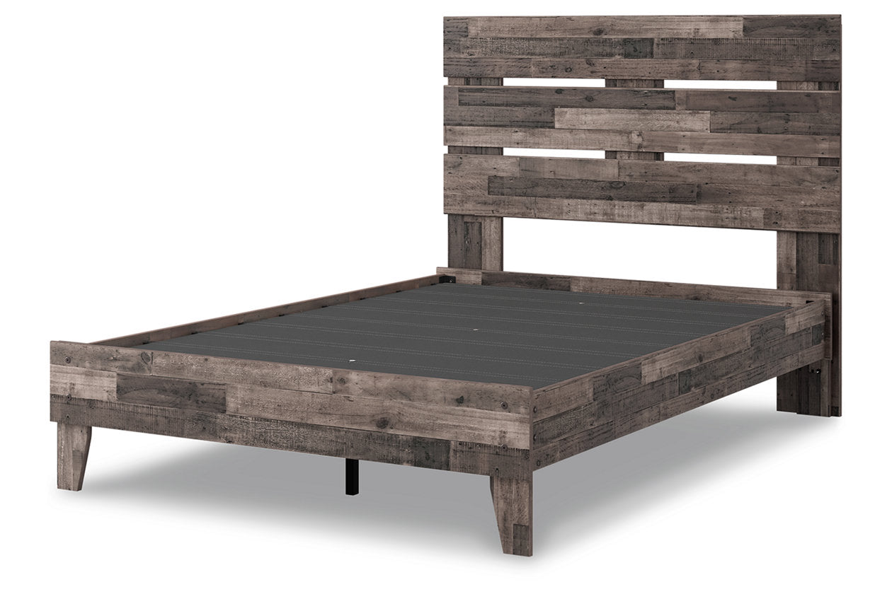 Neilsville Multi Gray Full Panel Platform Bed - SET | EB2120-112 | EB2120-156 - Bien Home Furniture & Electronics