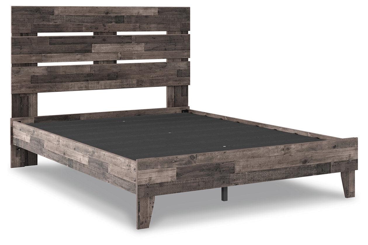 Neilsville Multi Gray Queen Panel Platform Bed - SET | EB2120-113 | EB2120-157 - Bien Home Furniture & Electronics