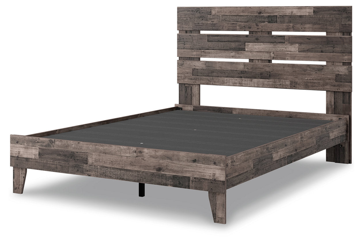 Neilsville Multi Gray Queen Panel Platform Bed - SET | EB2120-113 | EB2120-157 - Bien Home Furniture & Electronics