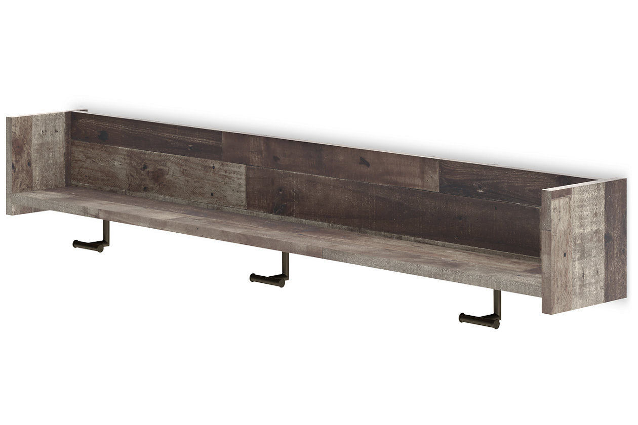 Neilsville Multi Gray Wall Mounted Coat Rack with Shelf - EA2120-151 - Bien Home Furniture & Electronics