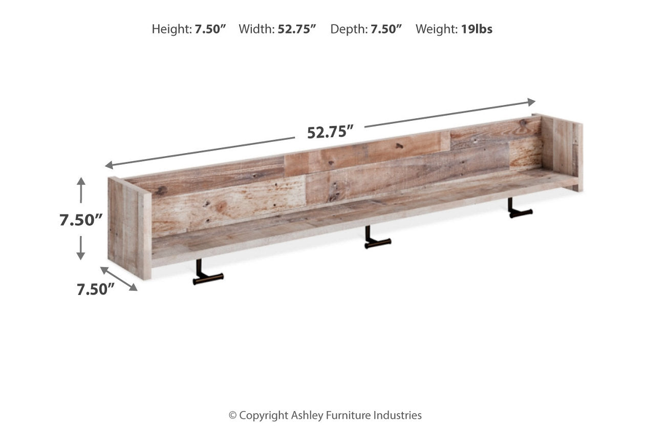 Neilsville Whitewash Bench with Coat Rack - SET | EA2320-150 | EA2320-151 - Bien Home Furniture &amp; Electronics