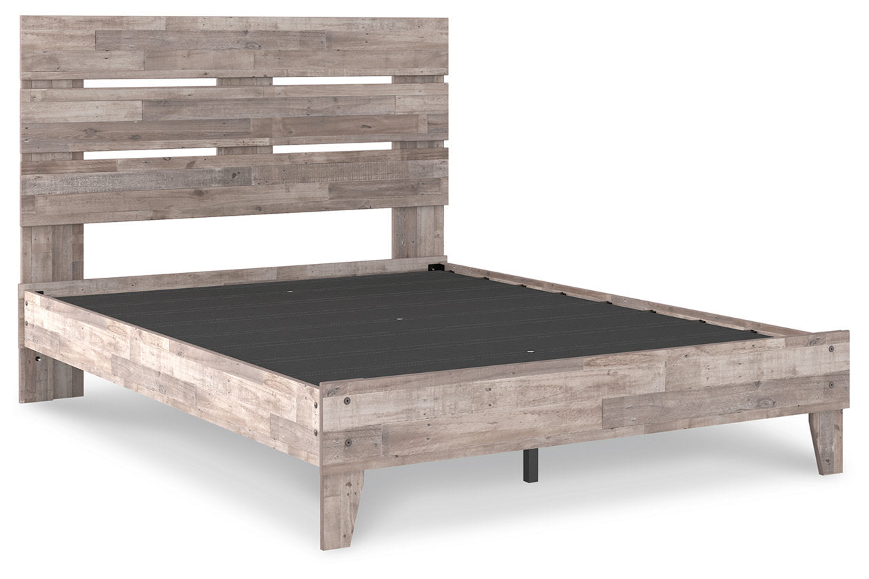 Neilsville Whitewash Queen Panel Platform Bed - SET | EB2320-113 | EB2320-157 - Bien Home Furniture & Electronics