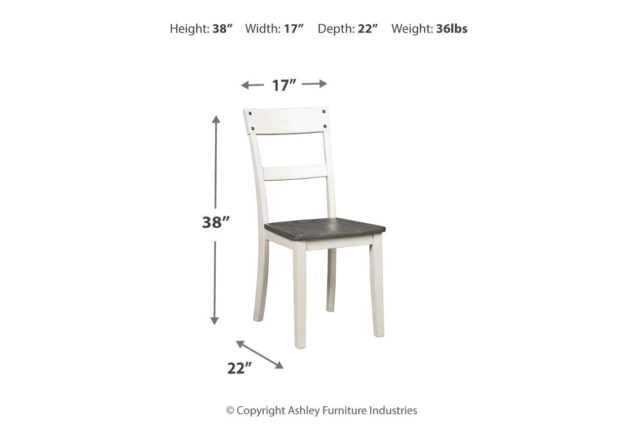 Nelling Two-tone Dining Chair, Set of 2 - D287-01 - Bien Home Furniture & Electronics