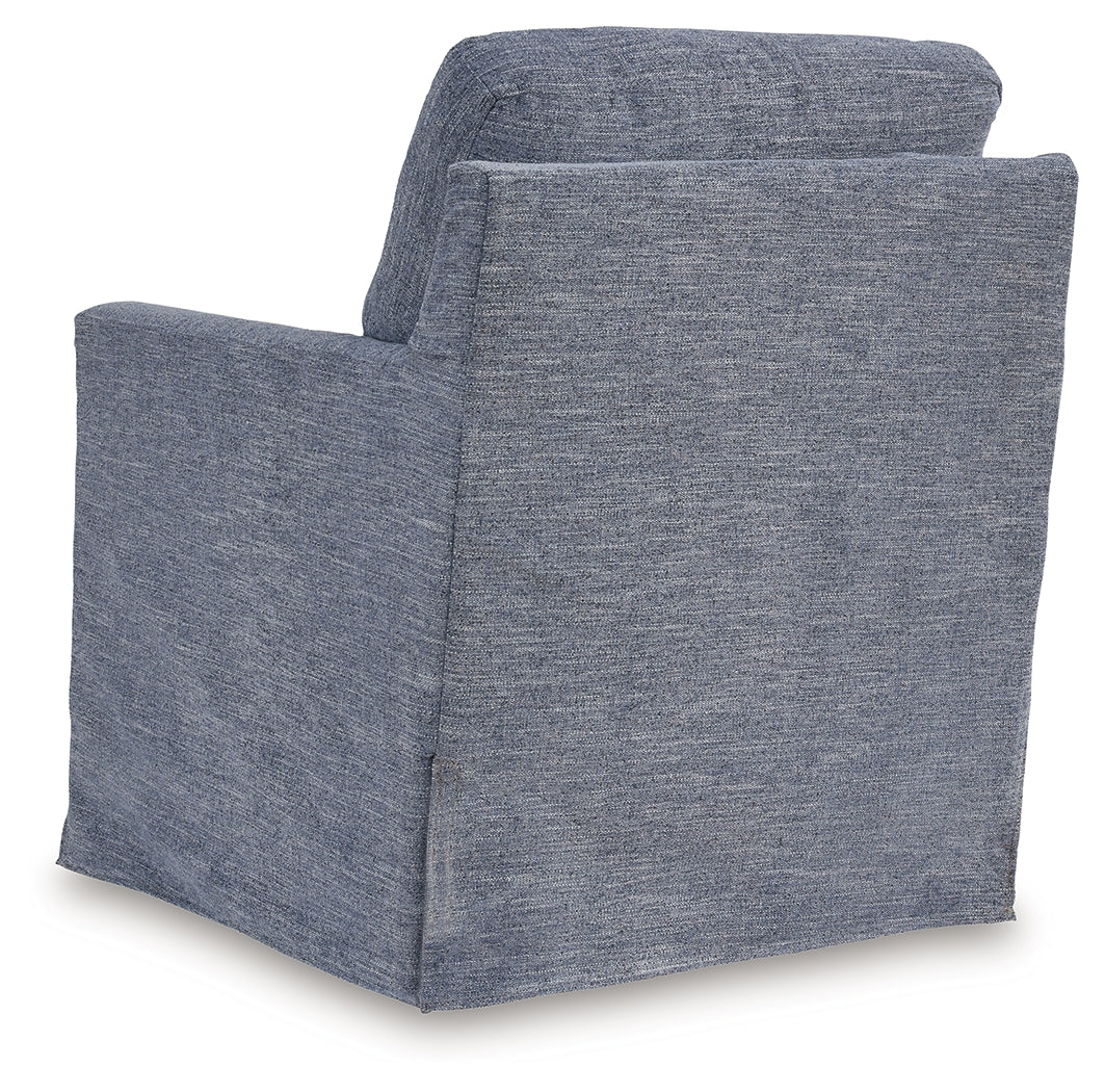 Nenana Next-Gen Nuvella Denim Swivel Glider Accent Chair - A3000646 - Bien Home Furniture &amp; Electronics