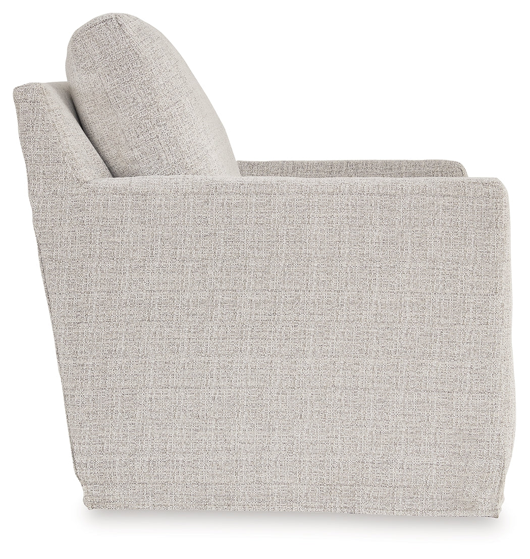 Nenana Next-Gen Nuvella Stone Swivel Glider Accent Chair - A3000644 - Bien Home Furniture & Electronics