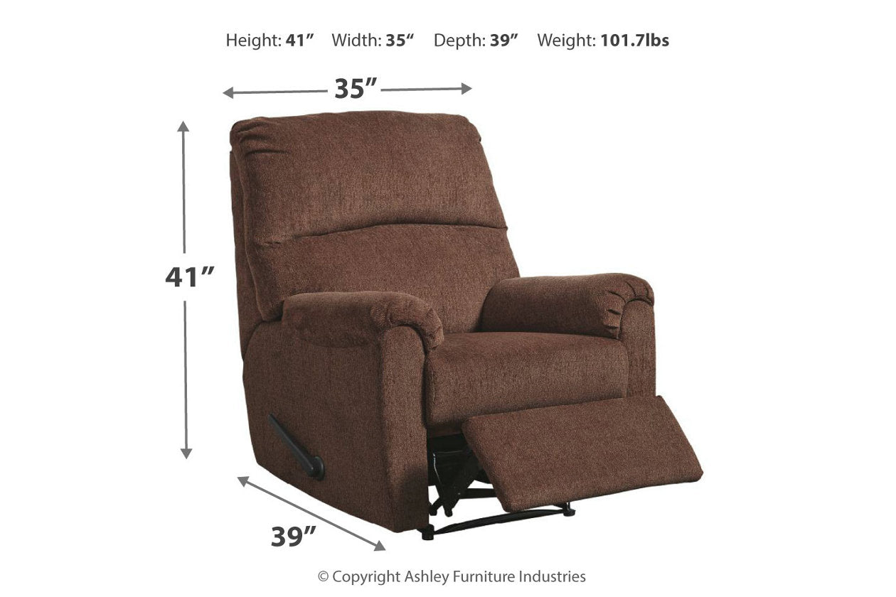 Nerviano Chocolate Recliner - 1080229 - Bien Home Furniture & Electronics