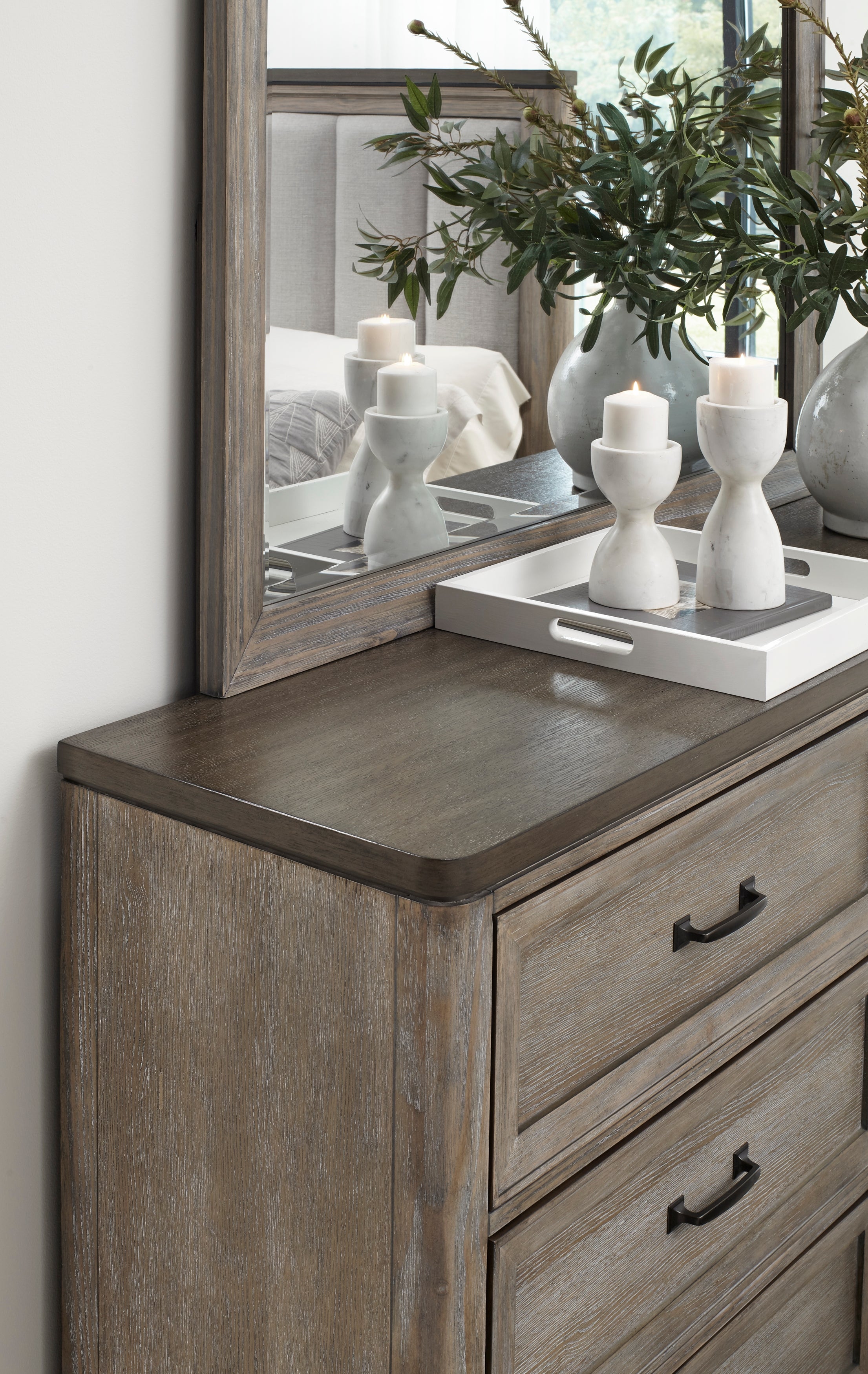 Newell Light Brown Mirror (Mirror Only) - 1412-6 - Bien Home Furniture & Electronics