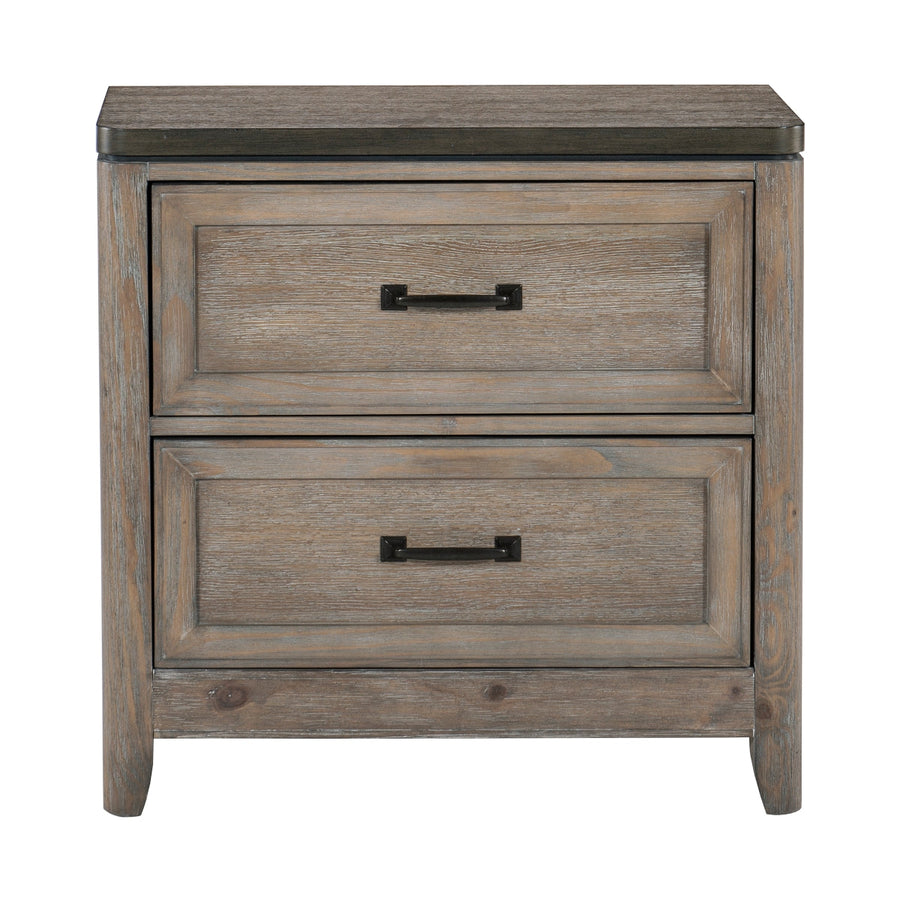 Newell Light Brown Nightstand - 1412-4 - Bien Home Furniture & Electronics