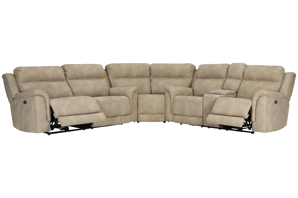 Next-Gen DuraPella Sand 3-Piece Power Reclining Sectional - SET | 5930218 | 5930247 | 5930277 - Bien Home Furniture & Electronics