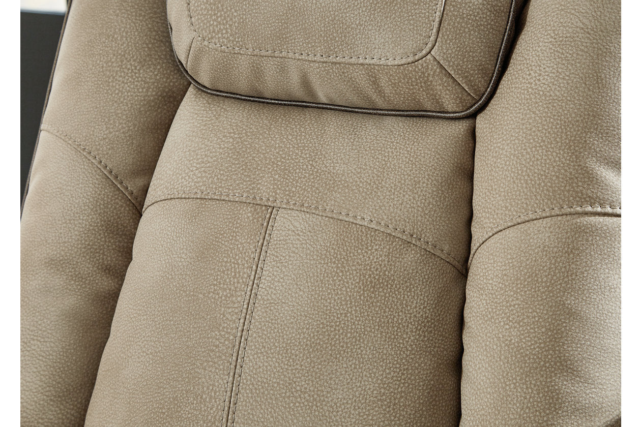 Next-Gen DuraPella Sand Power Reclining Loveseat with Console - 2200318 - Bien Home Furniture & Electronics