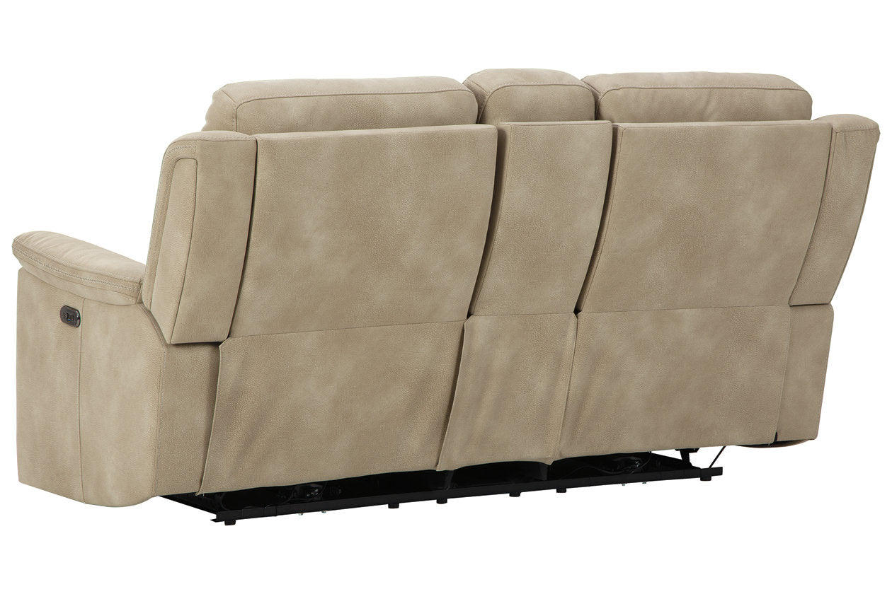 Next-Gen DuraPella Sand Power Reclining Loveseat with Console - 5930218 - Bien Home Furniture & Electronics
