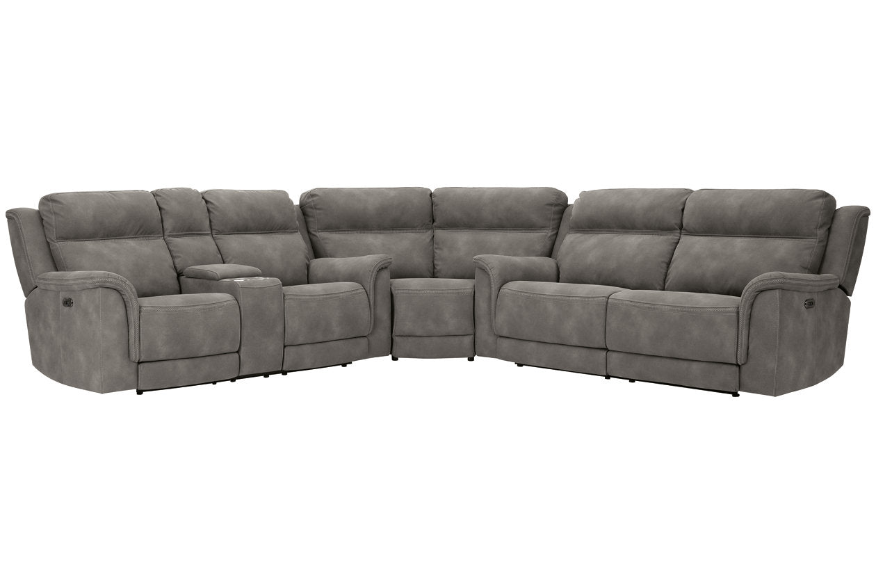 Next-Gen DuraPella Slate 3-Piece Power Reclining Sectional - SET | 5930118 | 5930147 | 5930177 - Bien Home Furniture & Electronics