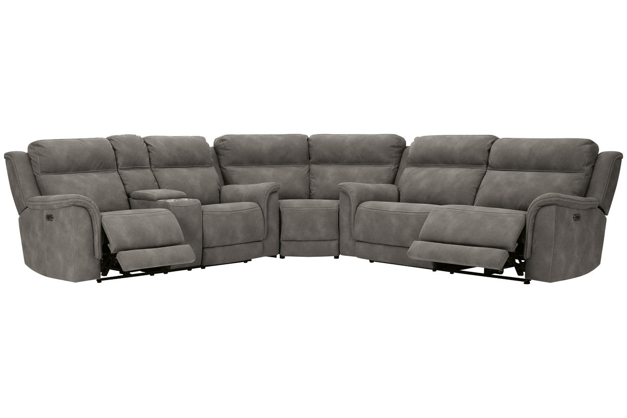Next-Gen DuraPella Slate 3-Piece Power Reclining Sectional - SET | 5930118 | 5930147 | 5930177 - Bien Home Furniture & Electronics