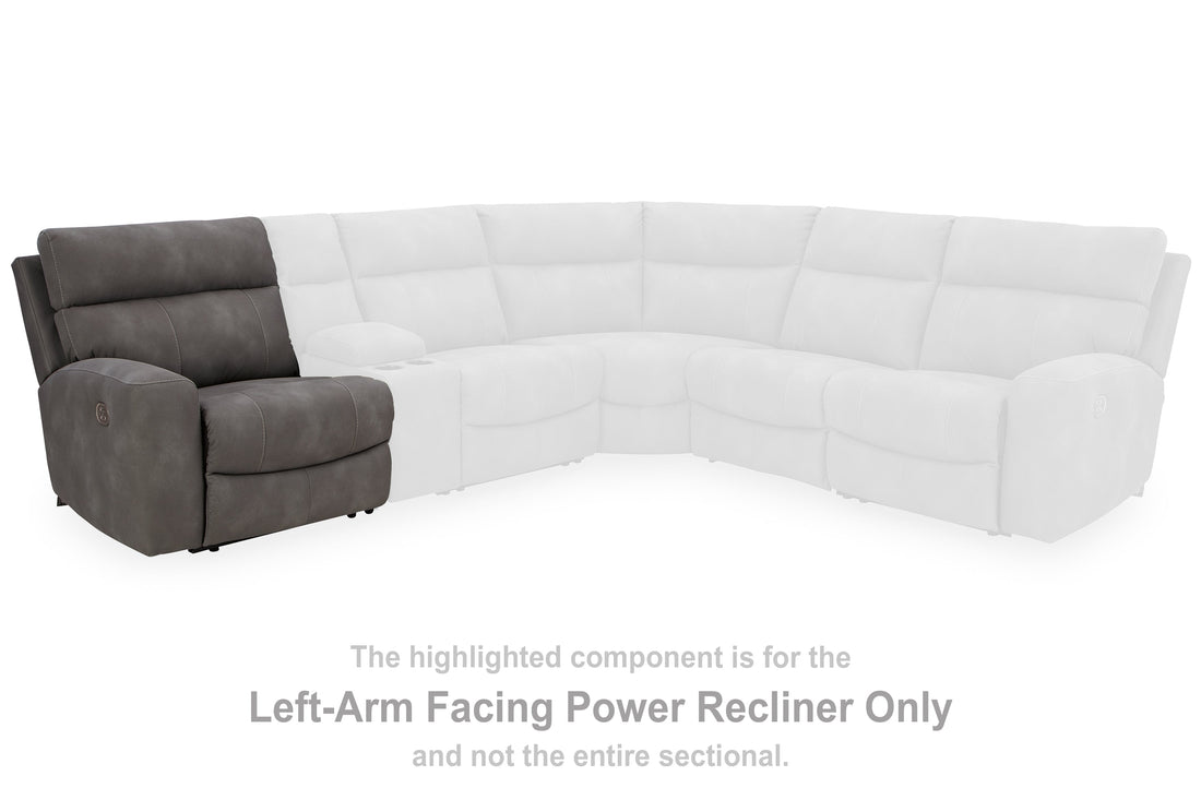 Next-Gen DuraPella Slate Left-Arm Facing Power Recliner - 6100358 - Bien Home Furniture & Electronics