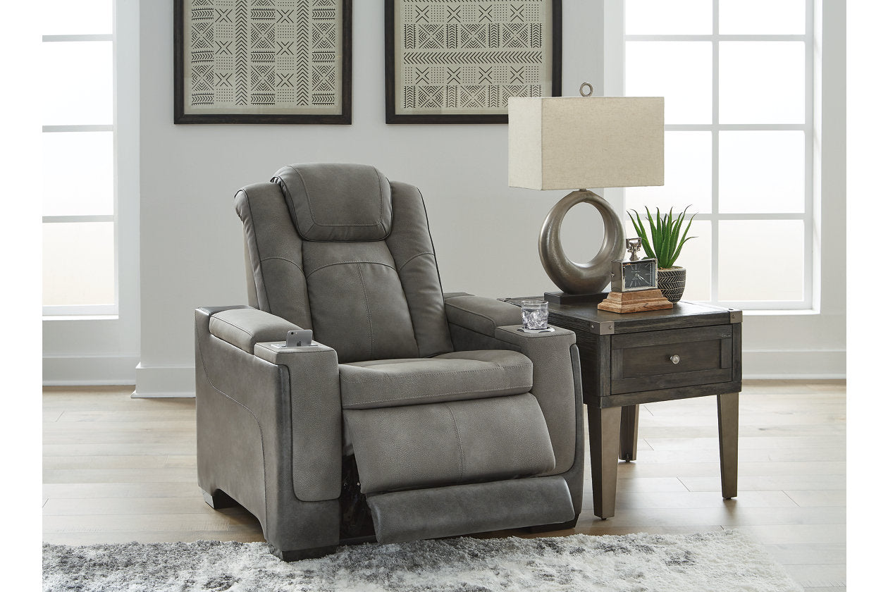 Next-Gen DuraPella Slate Power Recliner - 2200413 - Bien Home Furniture & Electronics