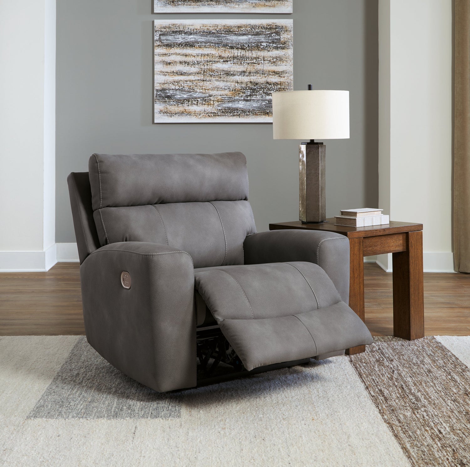 Next-Gen DuraPella Slate Power Recliner - 6100313 - Bien Home Furniture & Electronics