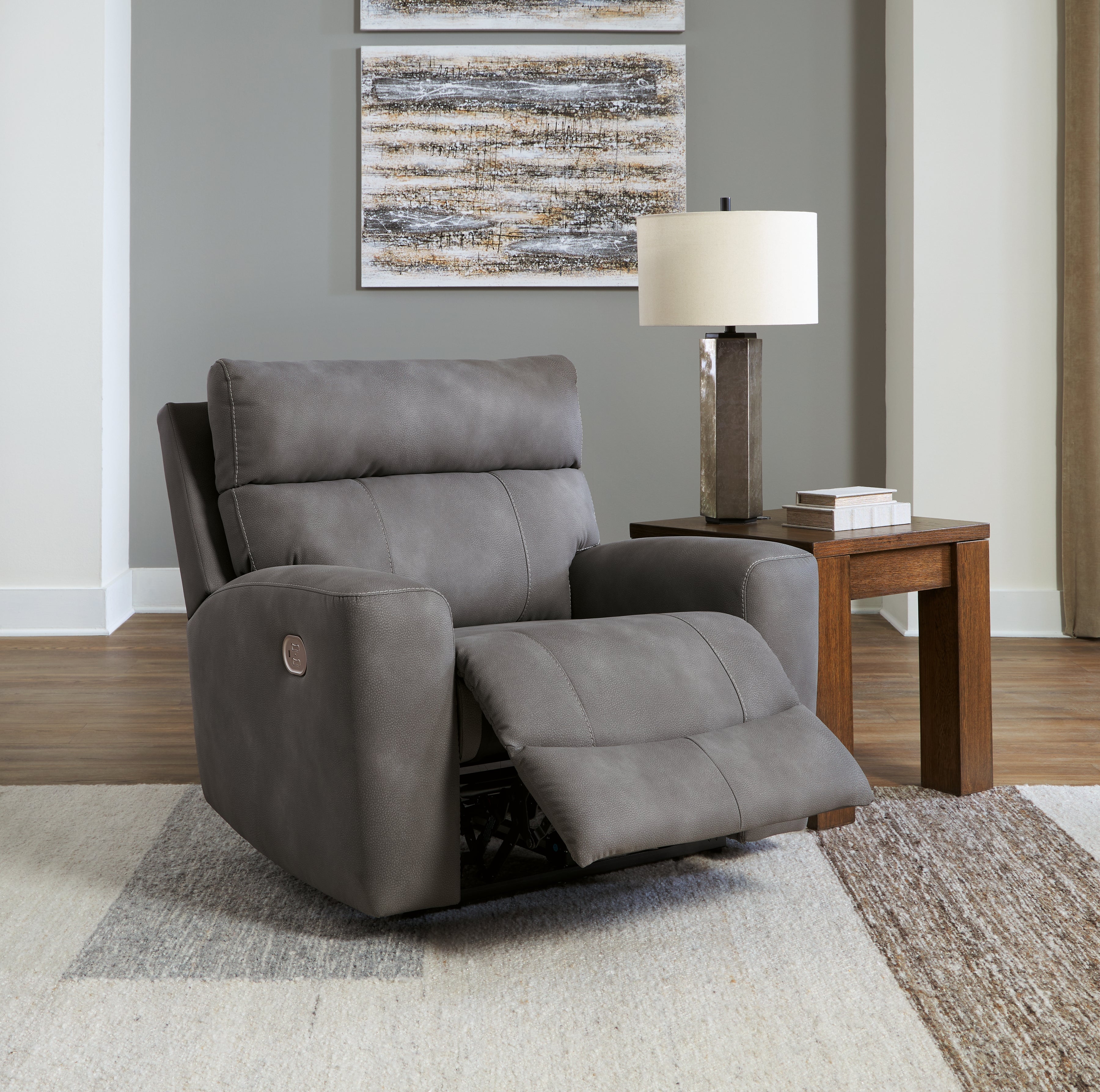 Next-Gen DuraPella Slate Power Recliner - 6100313 - Bien Home Furniture &amp; Electronics