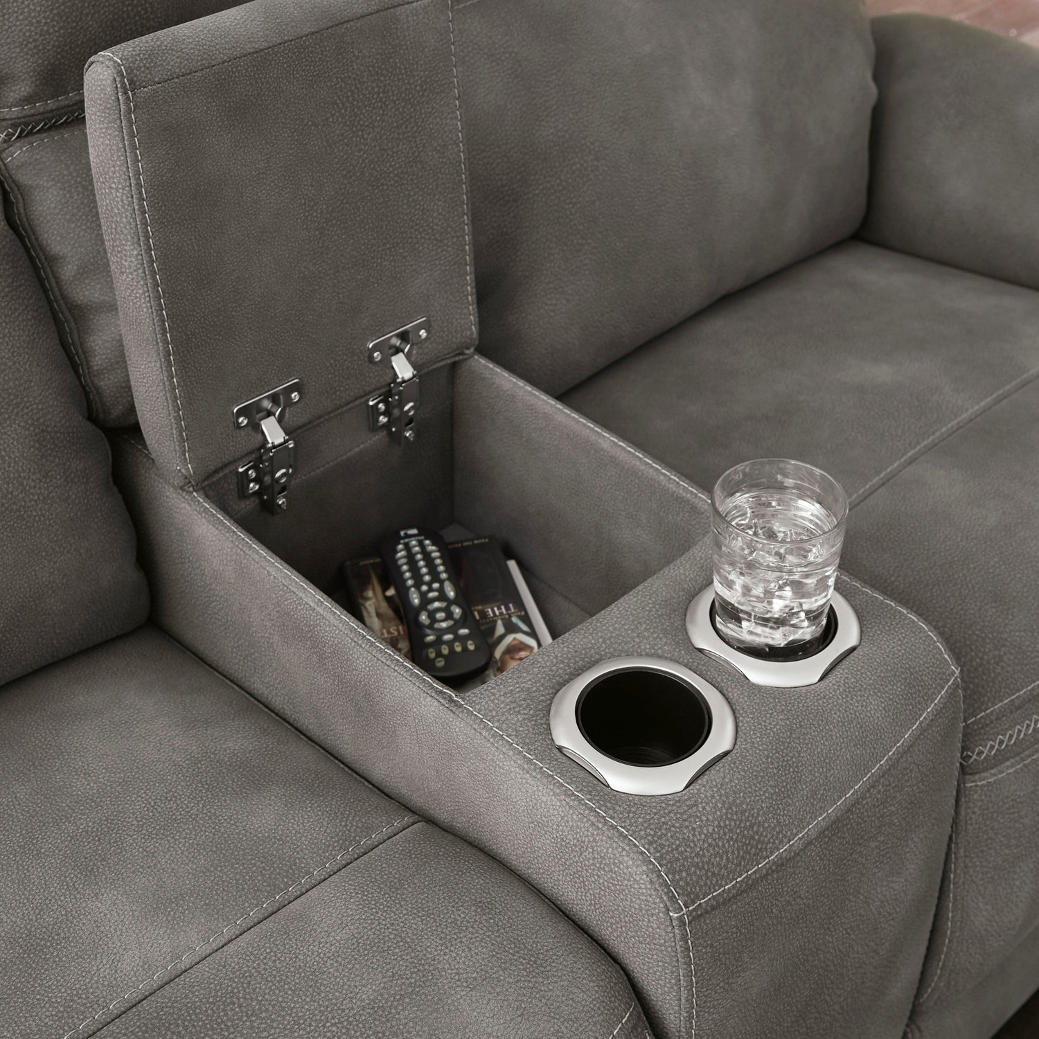 Next-Gen DuraPella Slate Power Reclining Living Room Set - SET | 5930147 | 5930118 - Bien Home Furniture & Electronics