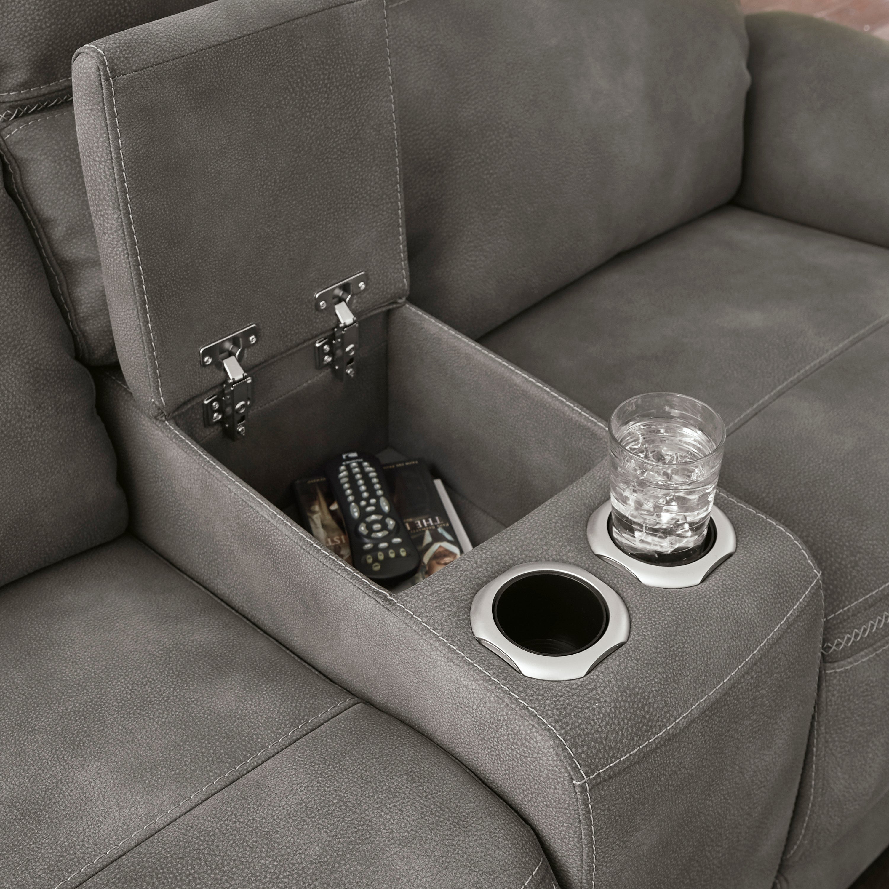 Next-Gen DuraPella Slate Power Reclining Living Room Set - SET | 5930147 | 5930118 - Bien Home Furniture & Electronics