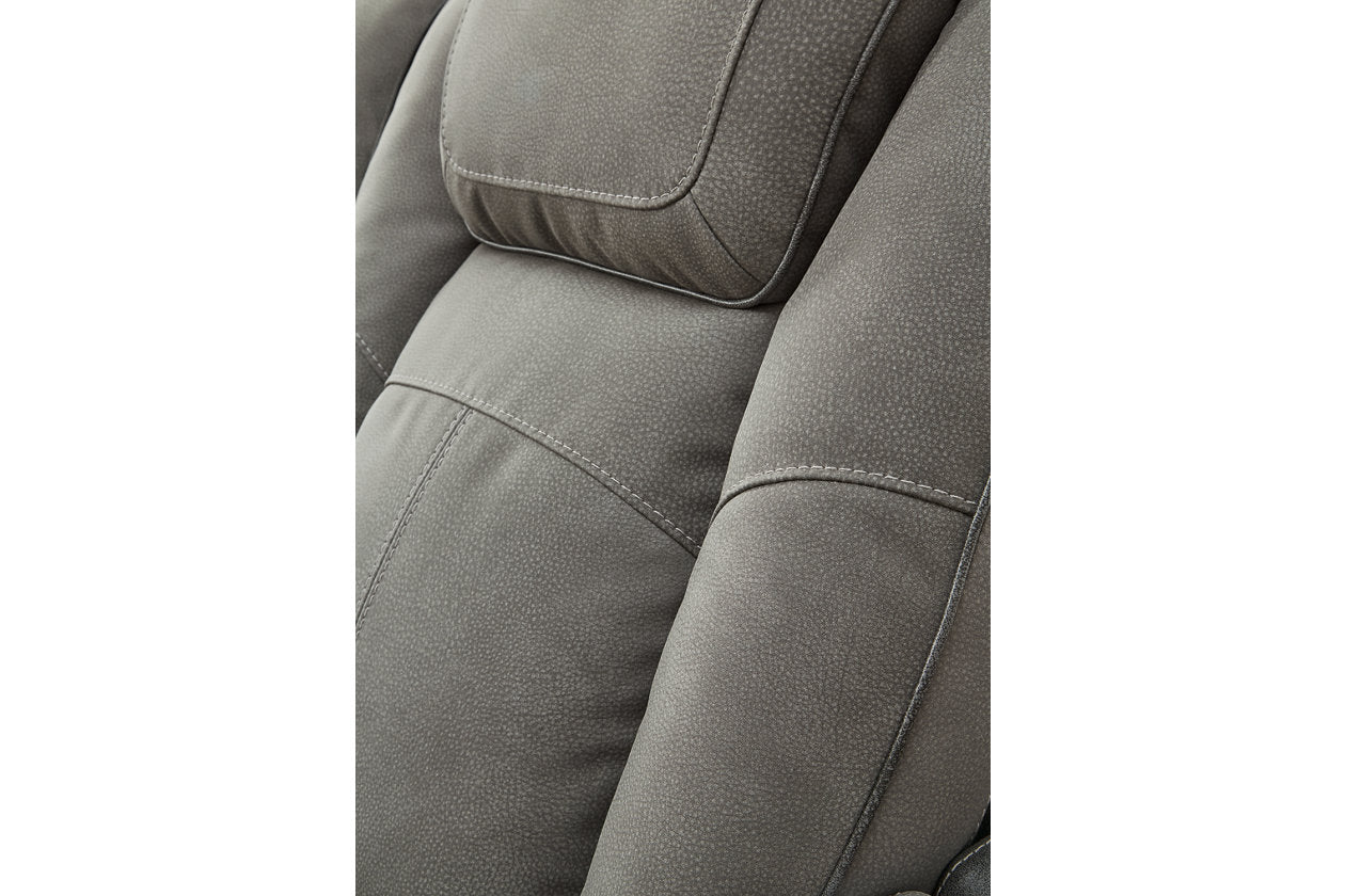 Next-Gen DuraPella Slate Power Reclining Loveseat with Console - 2200418 - Bien Home Furniture & Electronics