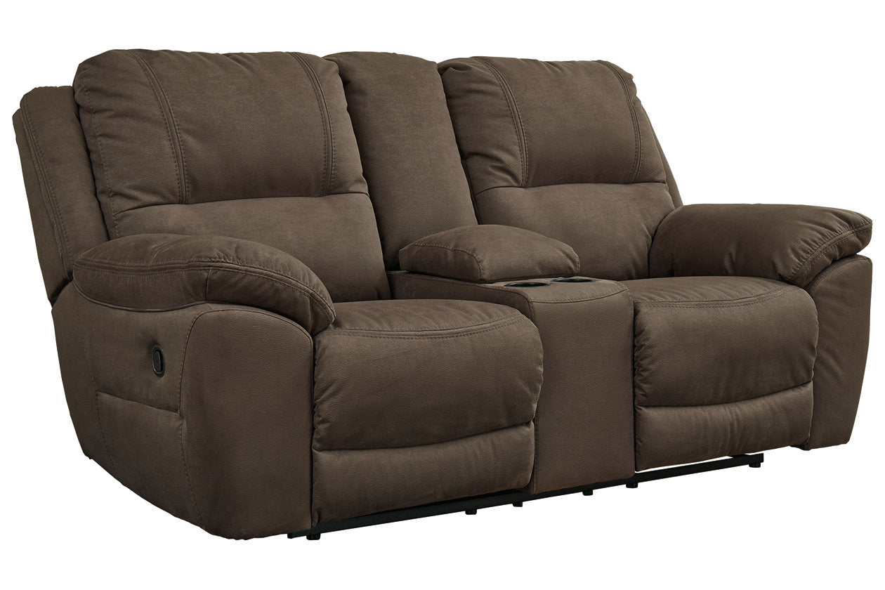 Next-Gen Gaucho Espresso Reclining Loveseat with Console - 5420494 - Bien Home Furniture & Electronics