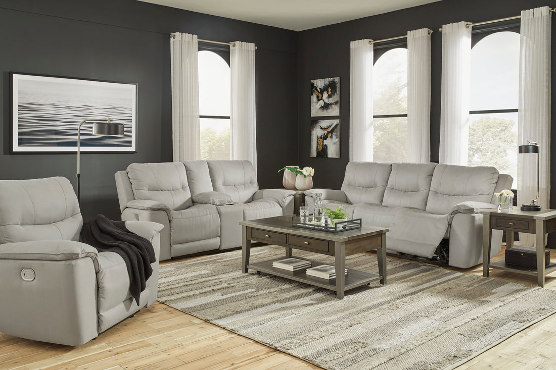 Next-Gen Gaucho Fossil Power Reclining Living Room Set - SET | 6080615 | 6080618 - Bien Home Furniture &amp; Electronics