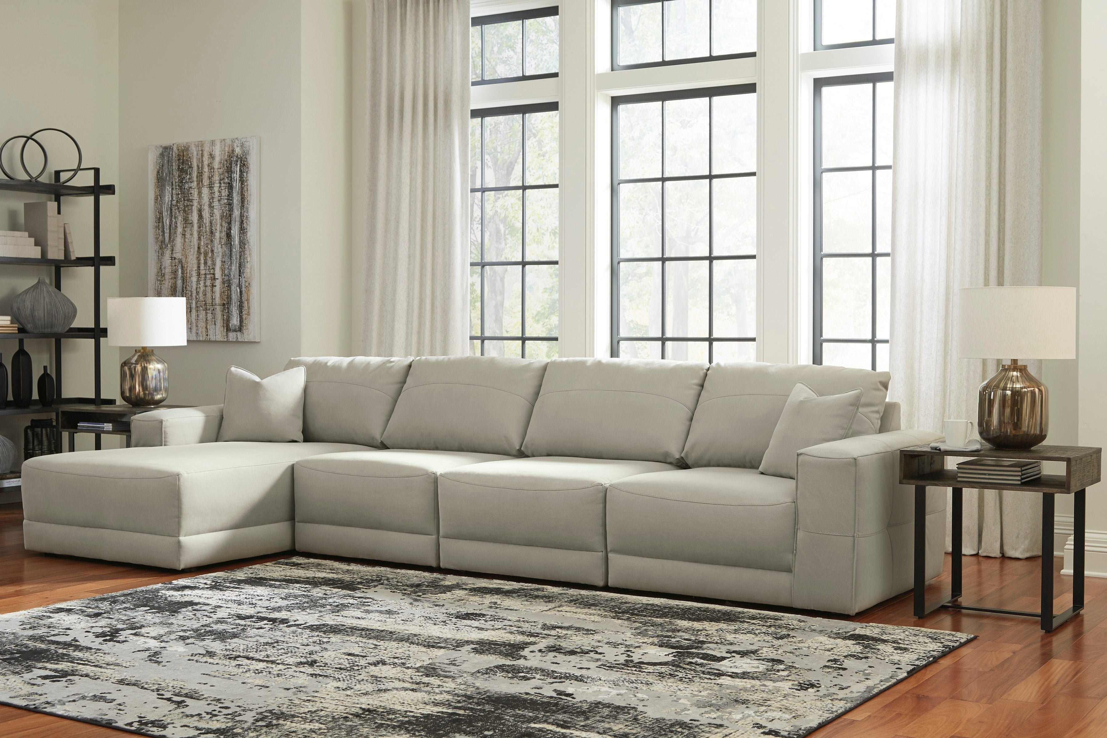 Next-Gen Gaucho Gray 4-Piece LAF Sectional - SET | 1830416 | 1830465 | 1830446(2) - Bien Home Furniture & Electronics