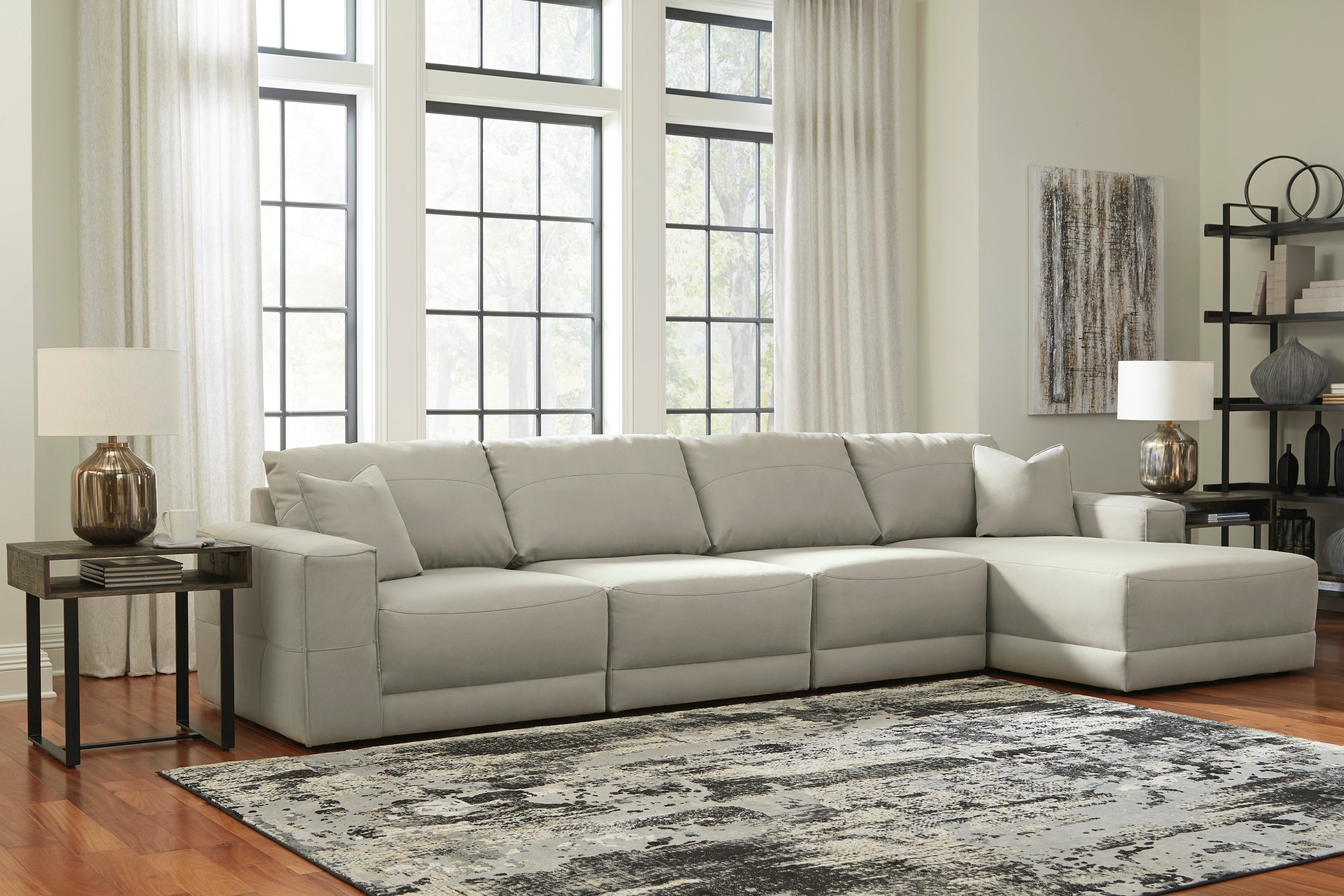 Next-Gen Gaucho Gray 4-Piece RAF Sectional - SET | 1830417 | 1830464 | 1830446(2) - Bien Home Furniture & Electronics